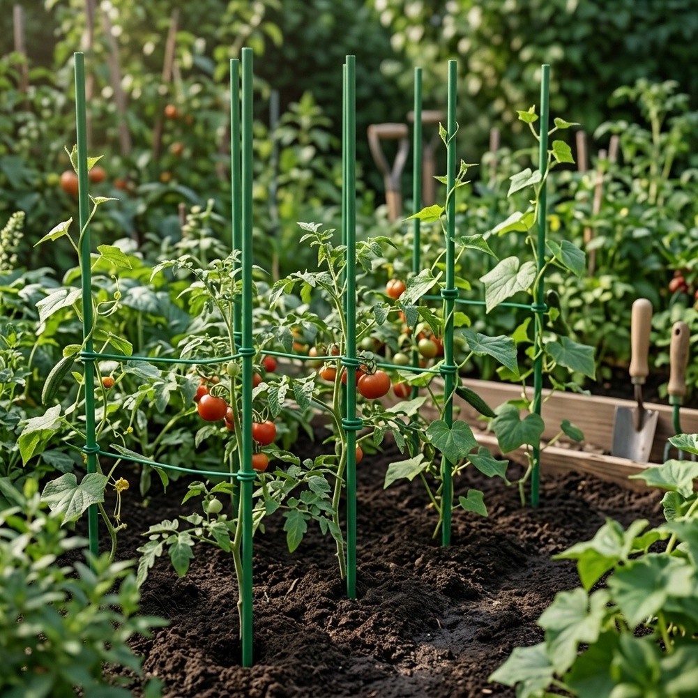 Plant Support Stake - 17-calowe regulowane podpórki ogrodowe, wytrzymałe wsparcie