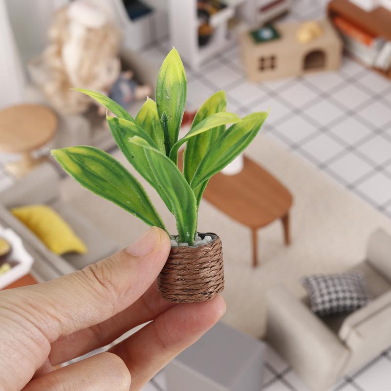 Plant Pot - 1 szt. Mini Sztuczna Roślina Doniczkowa