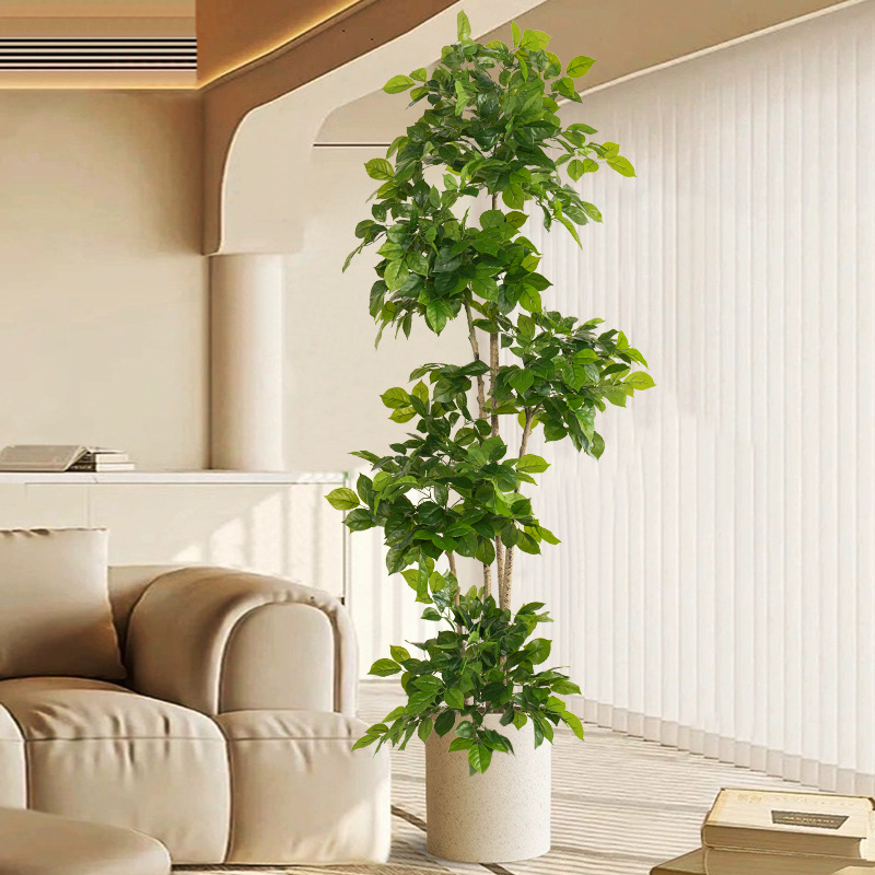 Fiddle Leaf Fig - 2-78in Duże Sztuczne Rośliny Sztuczne Szczęśliwe