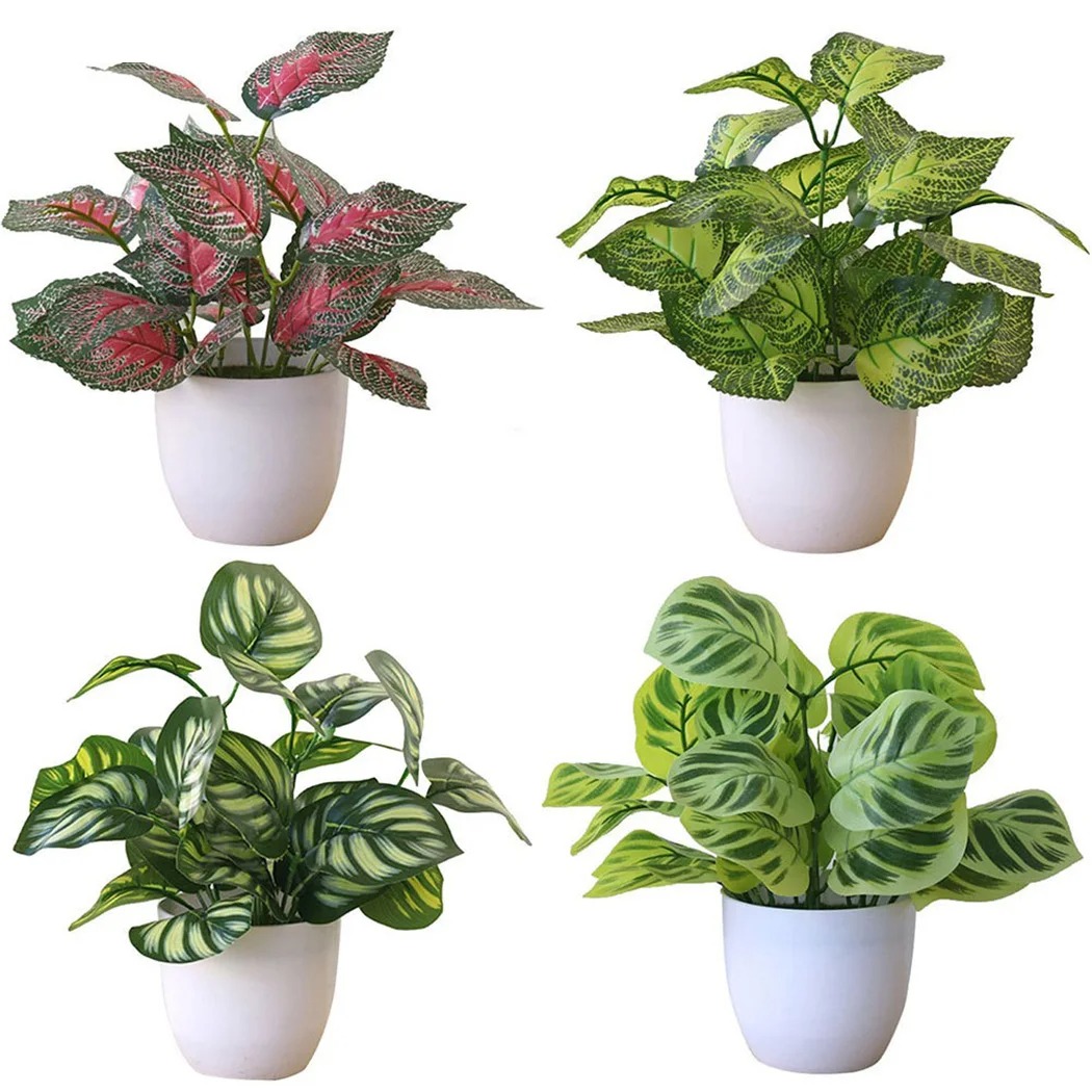 Snake Plant - 1PC Sztuczne liście Doniczka Bonsai Party