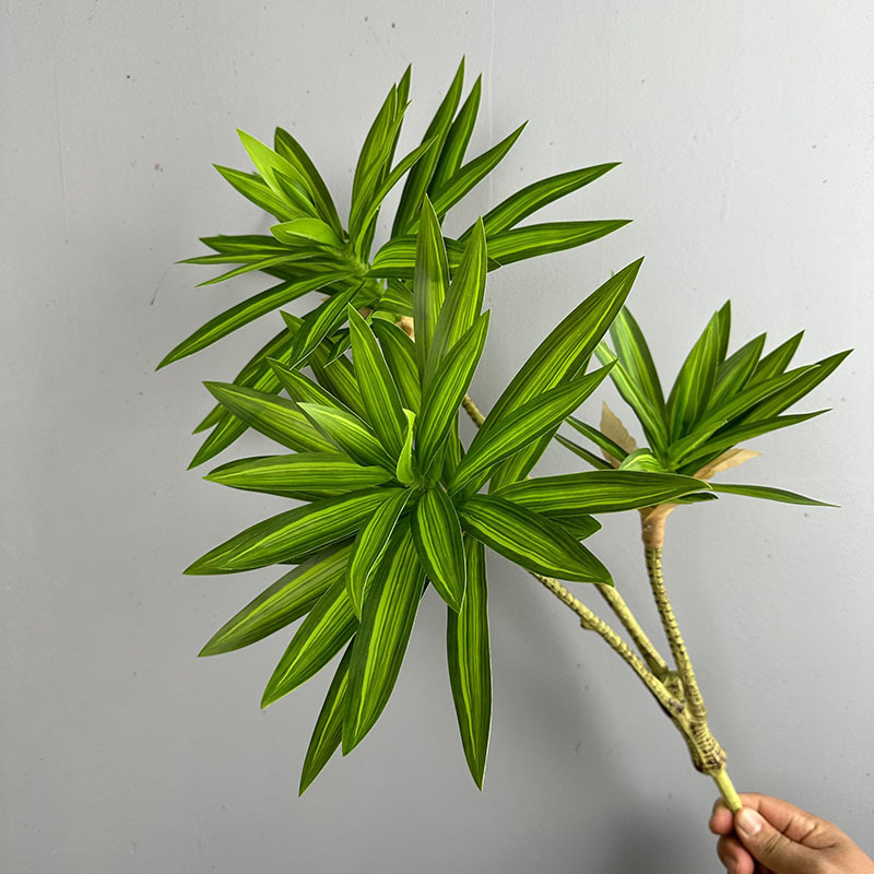 Snake Plant - Sztuczne rośliny, 3 główki lili, bambusy,