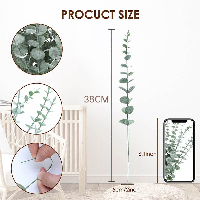 20szt Sztuczne łodygi eukalipt – Fiddle Leaf Fig recenzja i cena
