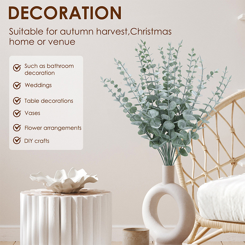 20szt Sztuczne łodygi eukalipt – Fiddle Leaf Fig recenzja i cena