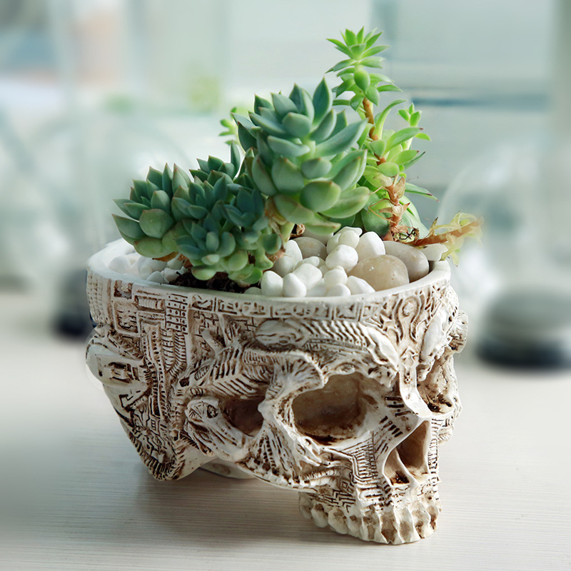 Doniczka z czaszką na Hallowee – Snake Plant Ceramic recenzja i cena