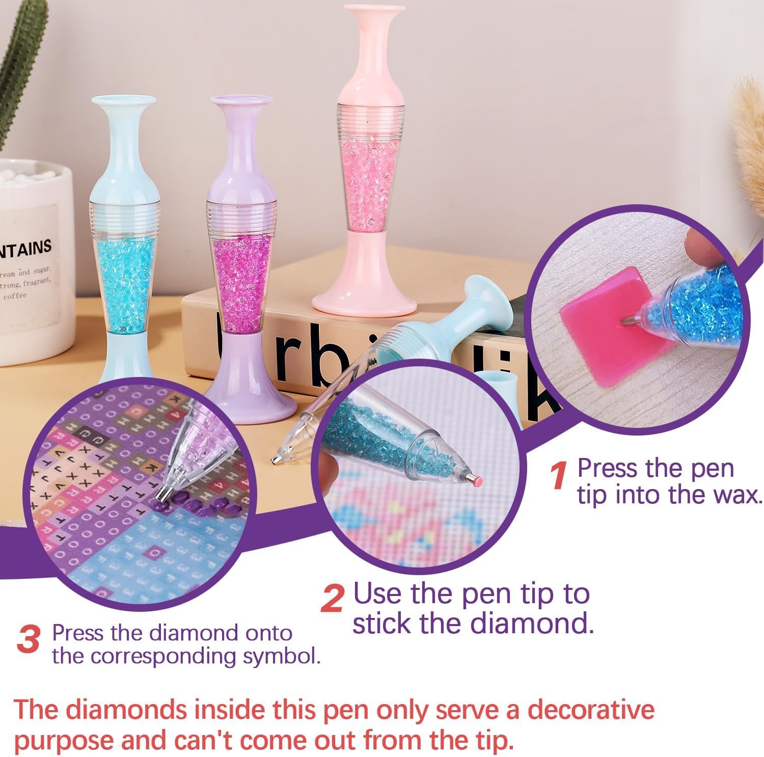 3 sztuki długopisów do diamond – Terracotta Pot recenzja i cena