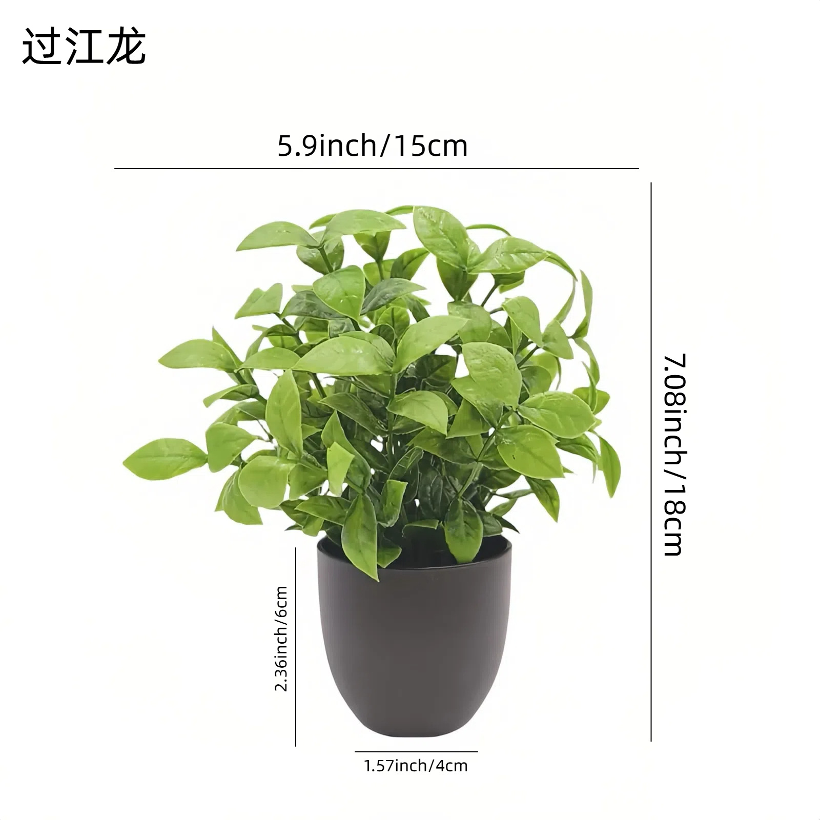 Sztuczna zielona roślina bonsa – Succulent Set recenzja i cena